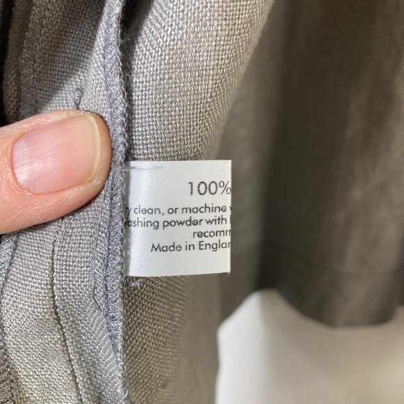 Womens Eskandar Open Linen Jacket Heavy Weight‎ Lagenlook Gray Esk 0 US 6/8 - Picture 9 of 11
